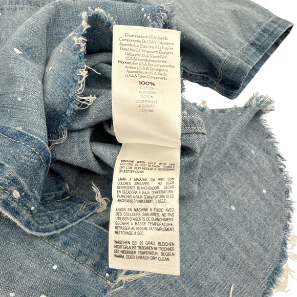 MOTHER Short Sleeve Frenchie Frayed Hem in Fixed S - Picture 7 of 10